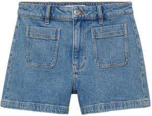 MANGO Džínsy  modrá denim