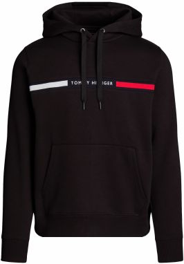 TOMMY HILFIGER Mikina  tmavomodrá / červená / čierna / biela