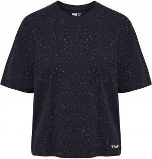 Hummel Funkčné tričko  čierna melírovaná / biela