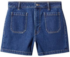 MANGO Džínsy  modrá denim
