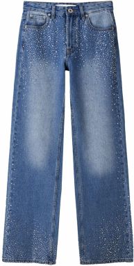 Bershka Džínsy  modrá denim