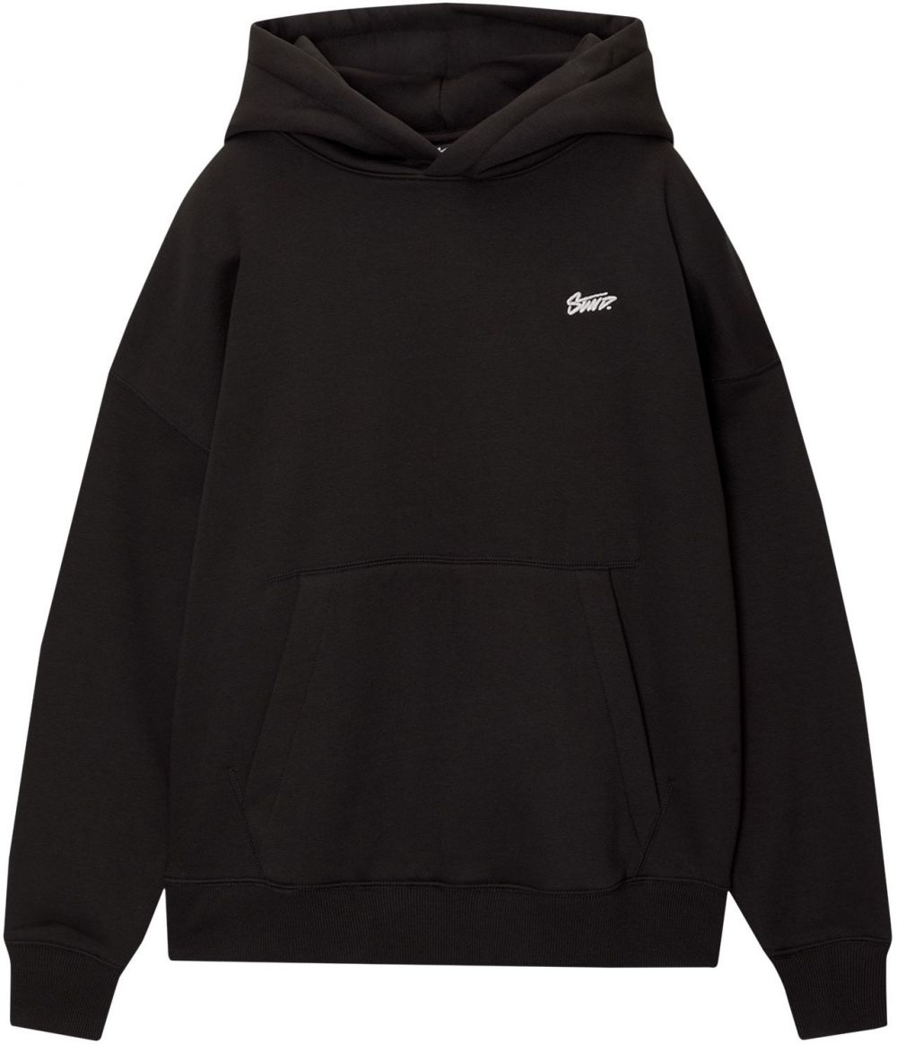 Pull&Bear Mikina  čierna / biela