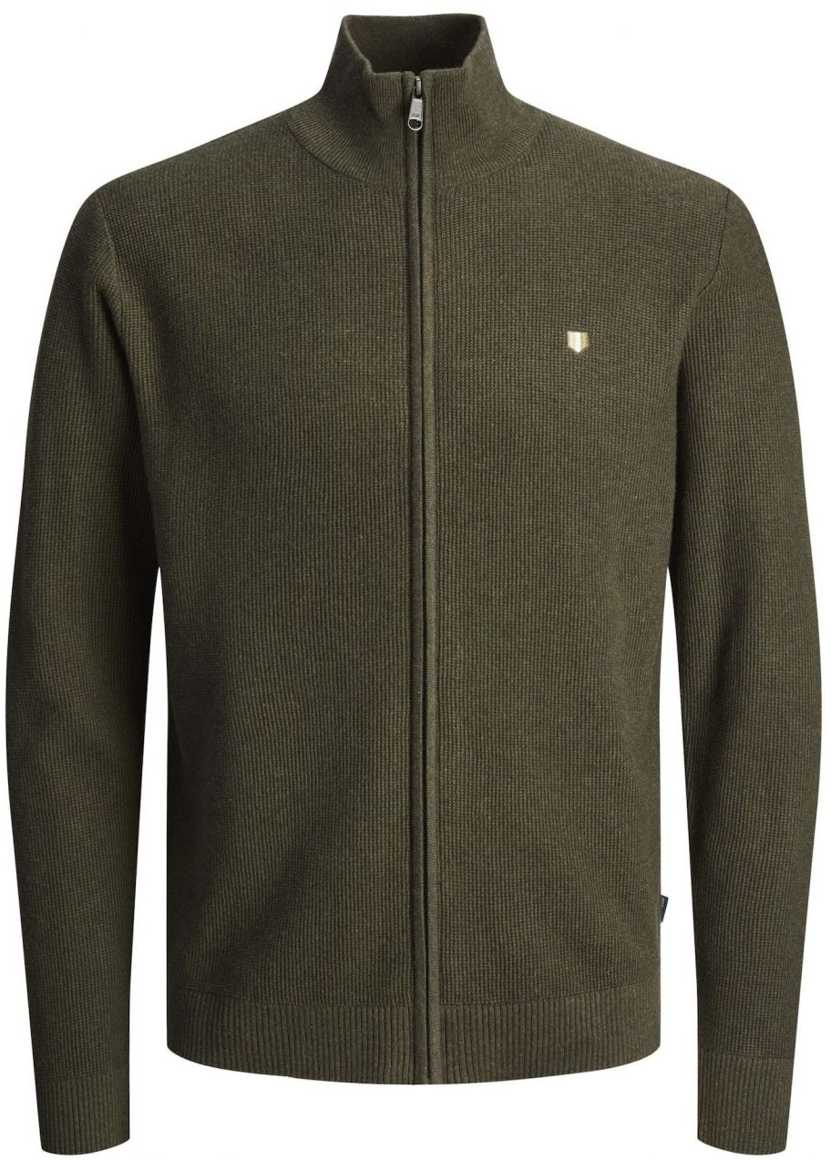 JACK & JONES Kardigán 'JPRBLURONY'  olivová