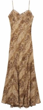 MANGO Letné šaty 'Bella'  čokoládová / pueblo / svetlohnedá