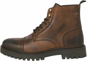 JACK & JONES Šnurovacie čižmy 'JFWenzo'  hnedá
