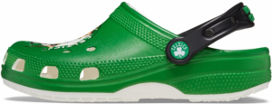 Crocs Dreváky 'NBA Boston Celtics Classic'  zelená / trávovo zelená / zmiešané farby / čierna / biela
