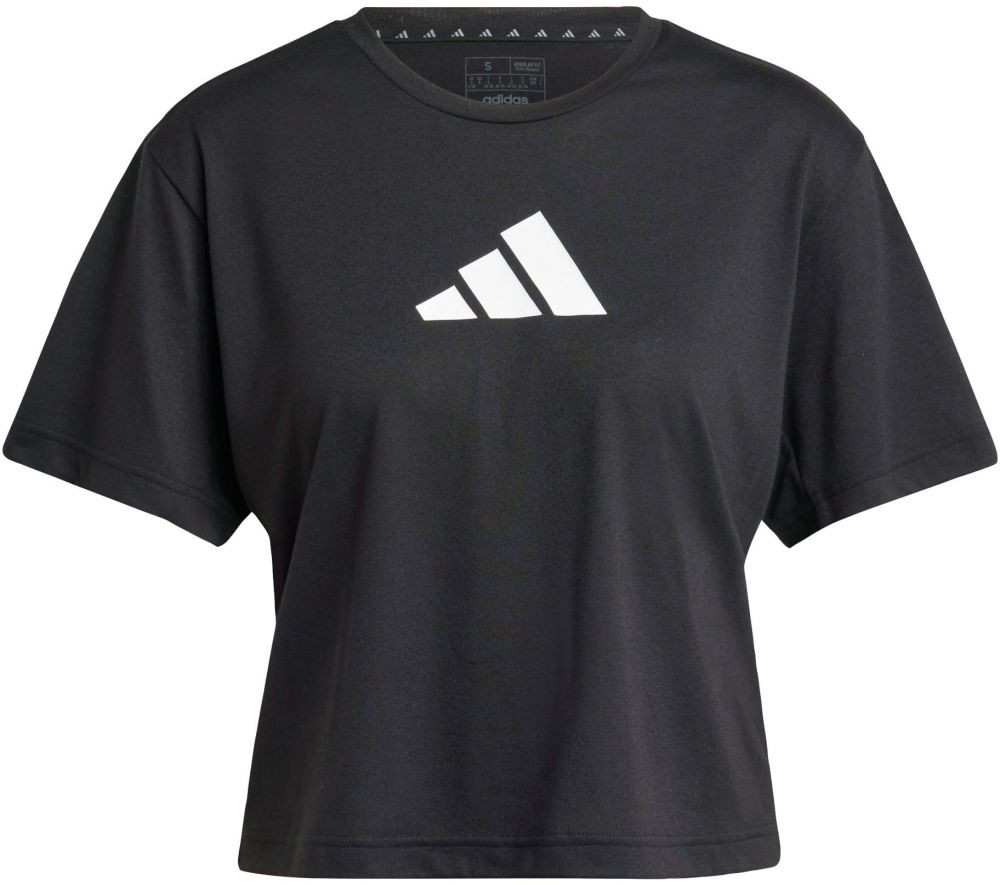ADIDAS PERFORMANCE Funkčné tričko 'Essentials'  čierna / biela