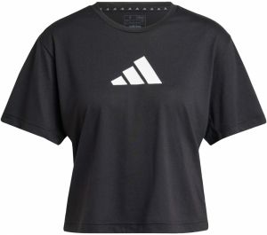 ADIDAS PERFORMANCE Funkčné tričko 'Essentials'  čierna / biela