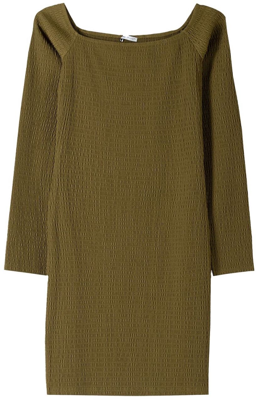 Bershka Šaty  olivová