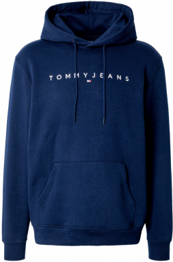 Tommy Jeans Mikina  tmavomodrá / biela