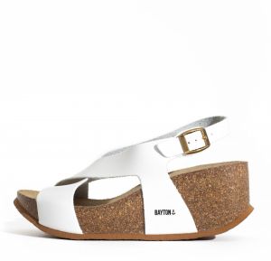 Bayton Remienkové sandále 'Rea'  čierna / biela