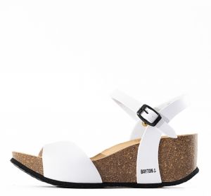 Bayton Sandále 'Maya'  čierna / biela