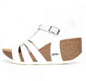 Bayton Sandále 'Lanzarote'  čierna / biela