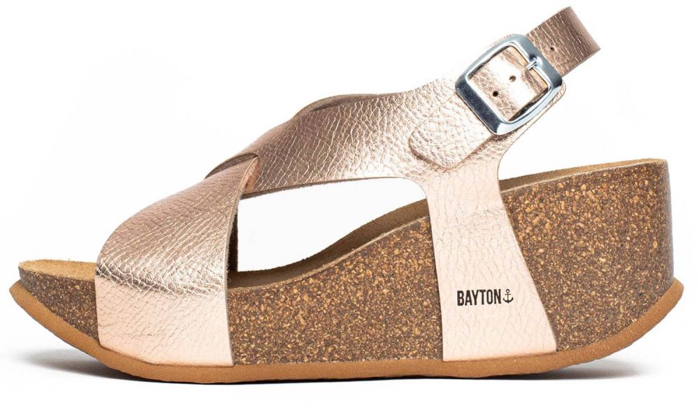 Bayton Sandále 'Jerez'  ružové zlato / čierna