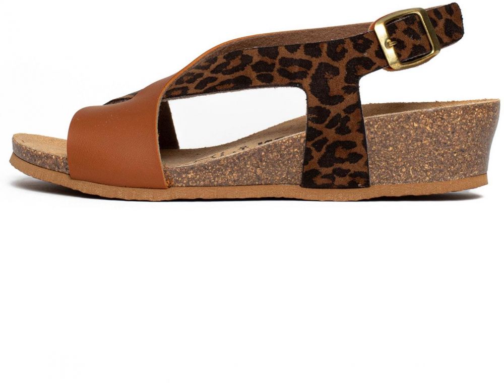 Bayton Sandále 'Salamanque'  farba ťavej srsti / čierna