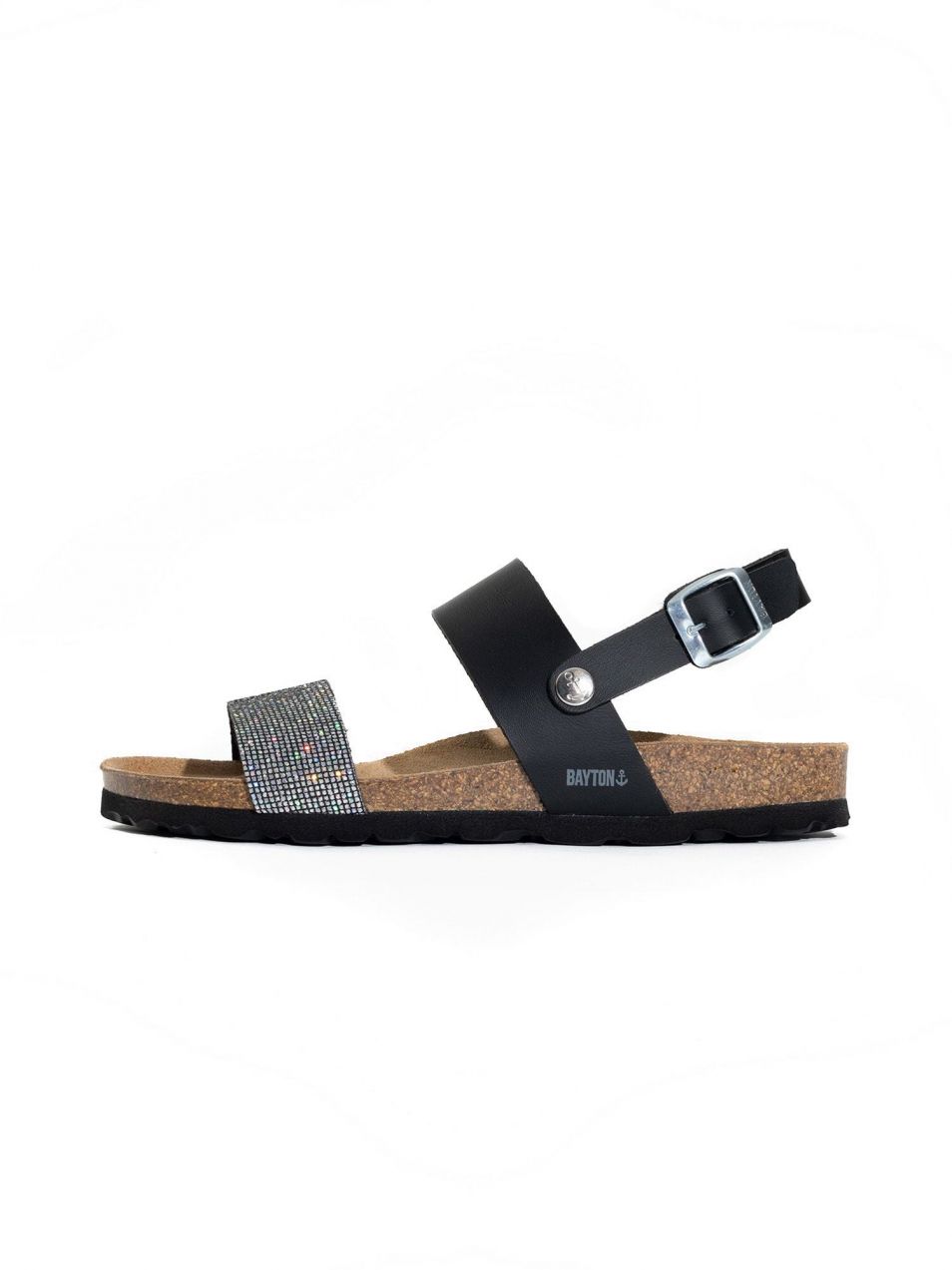 Bayton Remienkové sandále 'Lilia'  čierna / strieborná