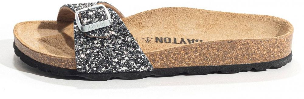 Bayton Sandále 'JAZZ'  čierna / strieborná