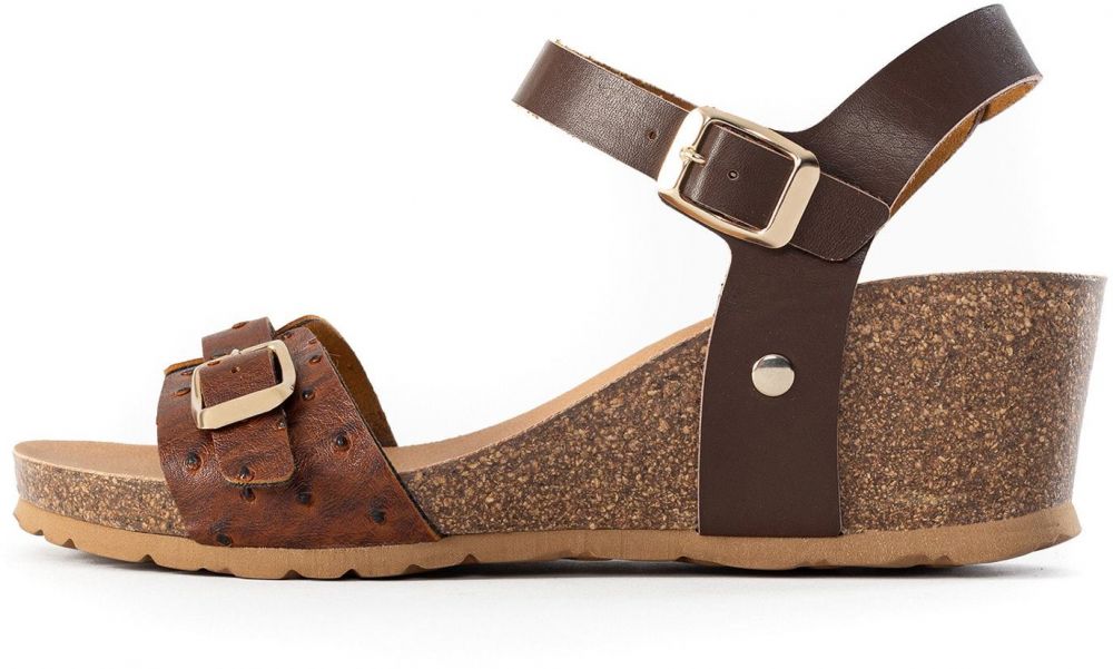 Bayton Sandále 'Patrizia'  béžová / hnedá / zlatá