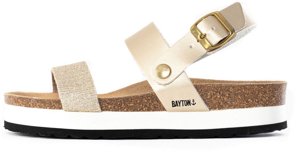 Bayton Remienkové sandále 'Almeria'  béžová / zlatá