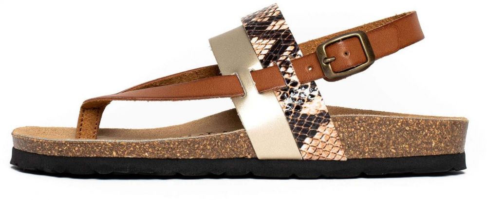 Bayton Remienkové sandále 'Lajas'  hnedá / zlatá