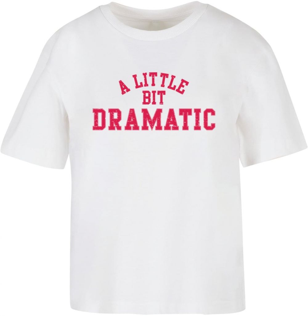 Miss Tee Tričko 'Lil Dramatic'  ružová / biela
