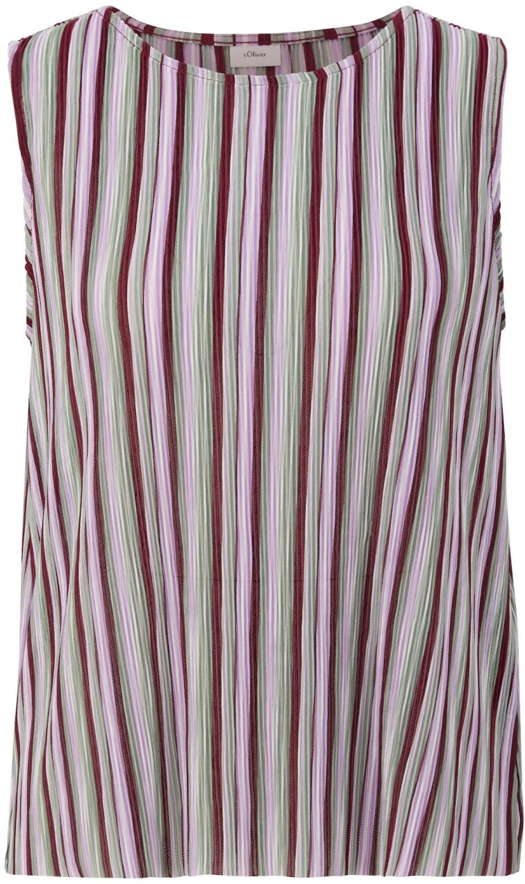 s.Oliver BLACK LABEL Top  modrá / fialová / svetloružová