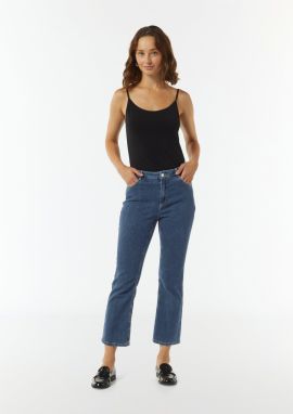 COMMA Džínsy  modrá denim