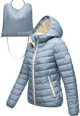 MARIKOO Prechodná bunda 'Pack Mich Ein'  opálová / prírodná biela