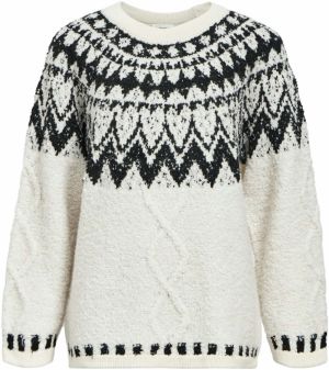 OBJECT Sveter 'OBJTOLAT'  čierna / biela