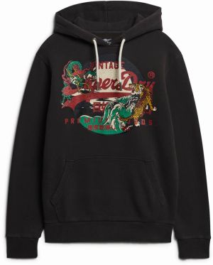 Superdry Mikina 'Tokyo'  tmelová / jedľová / karmínovo červená / čierna
