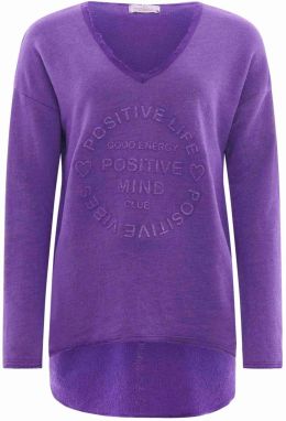 Zwillingsherz Mikina 'Positive Mind'  fialová