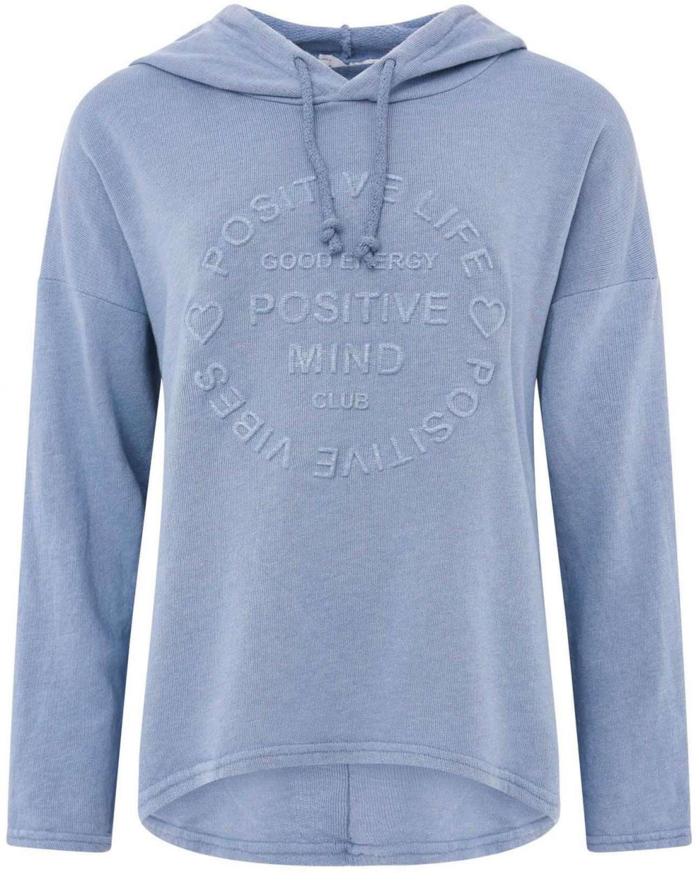 Zwillingsherz Mikina 'Positive Mind'  modrá denim