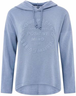 Zwillingsherz Mikina 'Positive Mind'  modrá denim