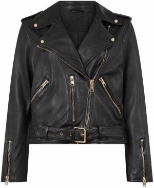 AllSaints Prechodná bunda 'Balfern'  zlatá / čierna