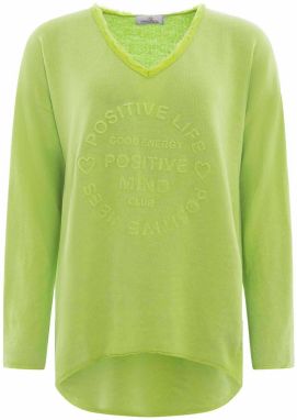 Zwillingsherz Mikina 'Positive Mind'  jablková