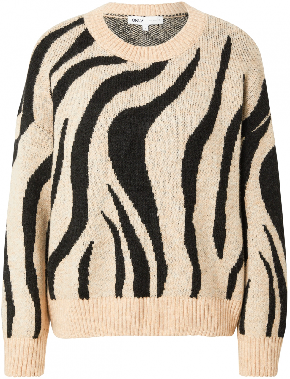 ONLY Sveter 'ONLHAZEL'  béžová / čierna