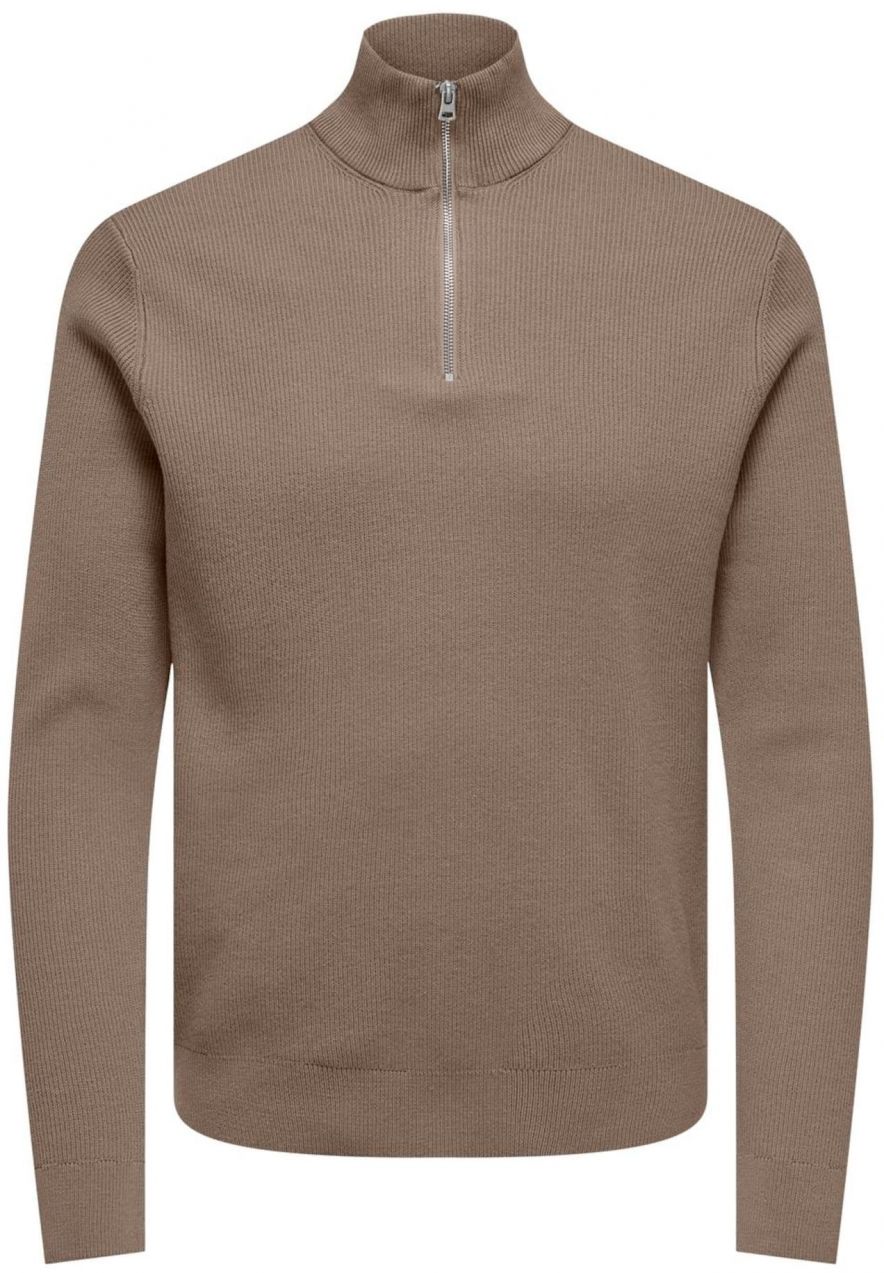 Only & Sons Sveter 'ONSPhil'  tmavobéžová