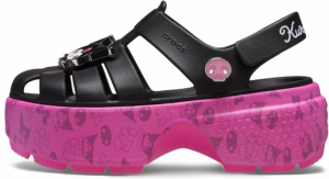 Crocs Sandále  ružová / čierna