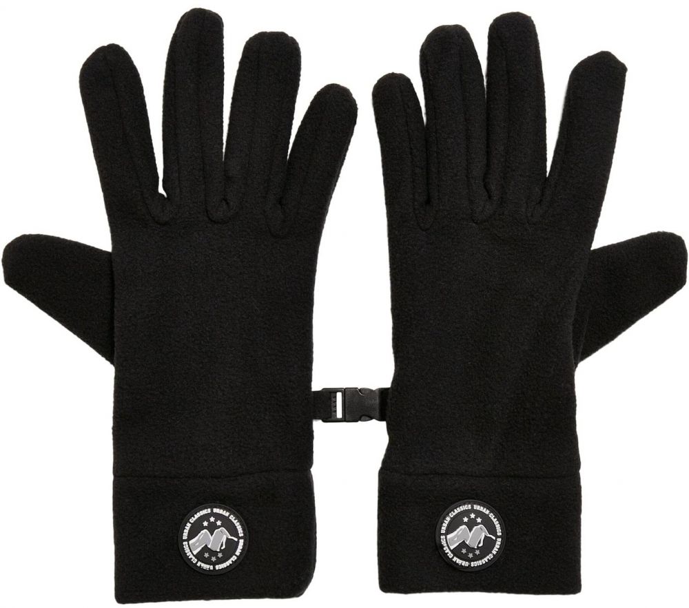 Urban Classics Prstové rukavice 'Hiking Polar'  sivá / čierna / biela