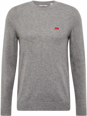 LEVI'S ® Sveter 'Original HM Sweater'  sivá / červená / biela