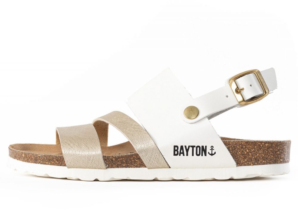 Bayton Remienkové sandále 'Vitoria'  béžová / biela