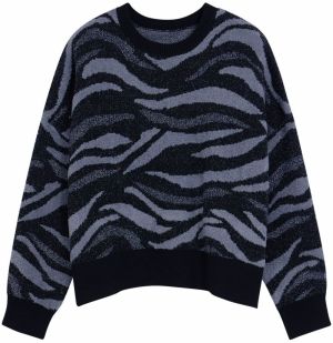 Desigual Sveter  dymovo modrá / tmavomodrá