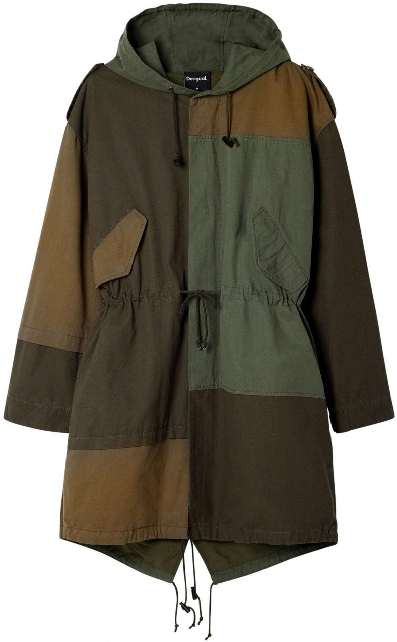 Desigual Prechodná parka  zelená