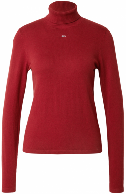 Tommy Jeans Sveter 'ESSENTIAL'  rubínová