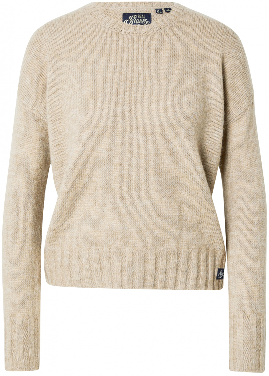 Superdry Sveter 'Essential'  béžová melírovaná
