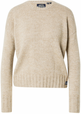 Superdry Sveter 'Essential'  béžová melírovaná