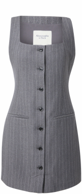 Abercrombie & Fitch Šaty  svetlosivá / tmavosivá