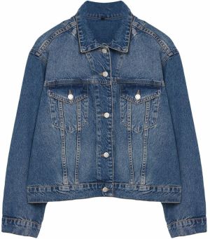 Trendyol Prechodná bunda  modrá