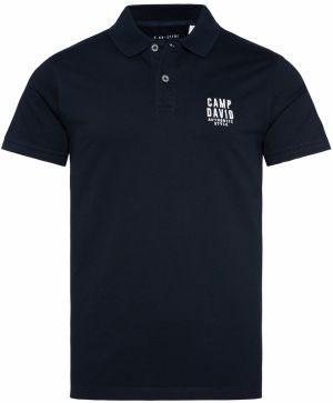 CAMP DAVID Tričko 'SO:UL'  tmavomodrá / biela