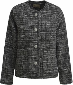 Smith&Soul Prechodná bunda  čierna melírovaná